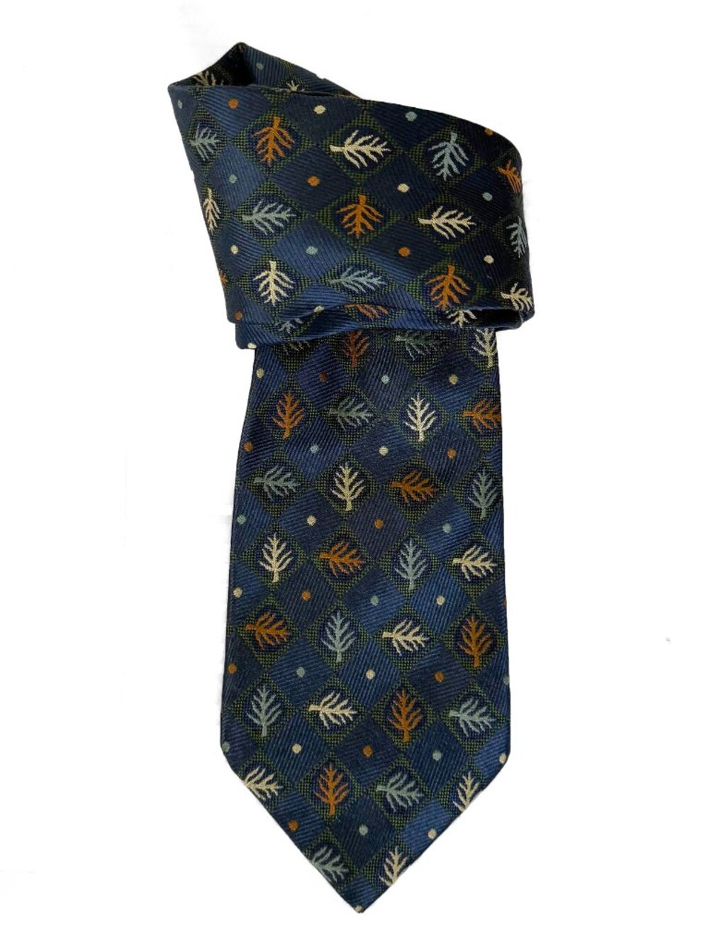 J. Crew Silk Leaf Printed Tie